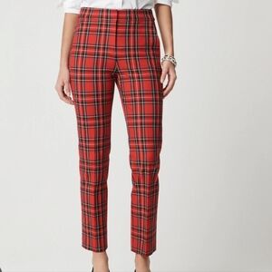 J. Crew Kelsey Tartan Plaid Stretch Cropped Pants 8